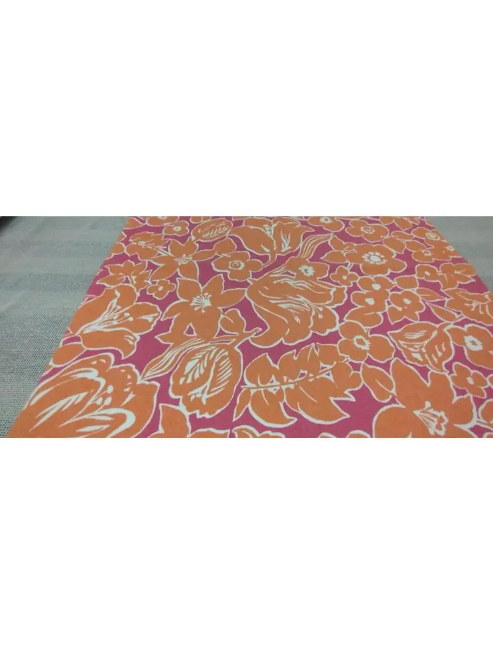 Pindler Chic Floral Orange Tulip Fuchsia Cotton Designer Fabric Sampler 23 x 24